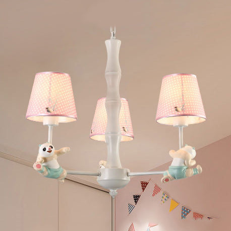 Cartoon Running Panda Hanging Lights Chandelier for Living Room - Rebooters