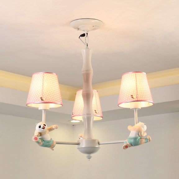 Cartoon Running Panda Hanging Lights Chandelier for Living Room - Rebooters
