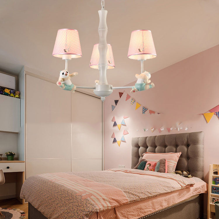 Cartoon Running Panda Hanging Lights Chandelier for Living Room - Rebooters