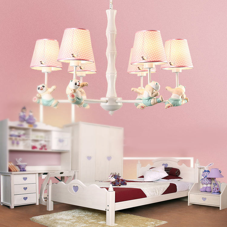 Cartoon Running Panda Hanging Lights Chandelier for Living Room - Rebooters