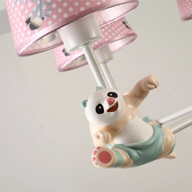 Cartoon Running Panda Hanging Lights Chandelier for Living Room - Rebooters