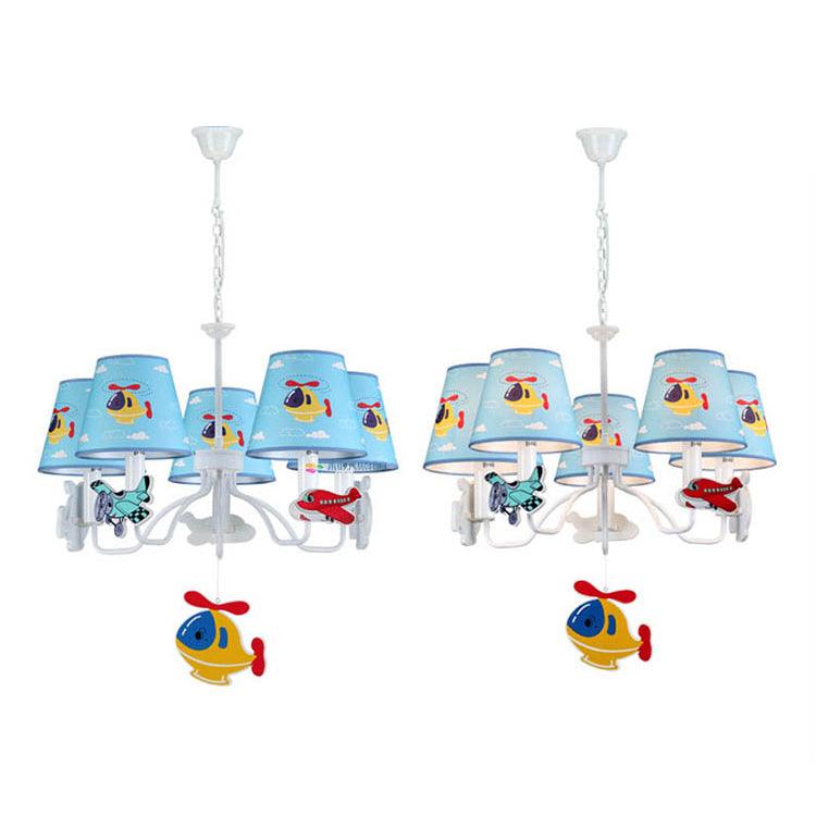 Bedroom Kindergarten Hanging Lamp with Plane Fabric Lights - Rebooters