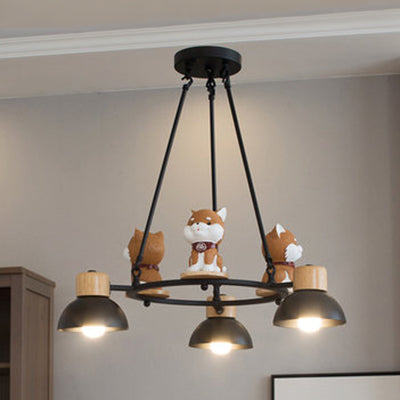 Metal Dog Hanging Pendant Lights Modern Ceiling Fixture - Rebooters