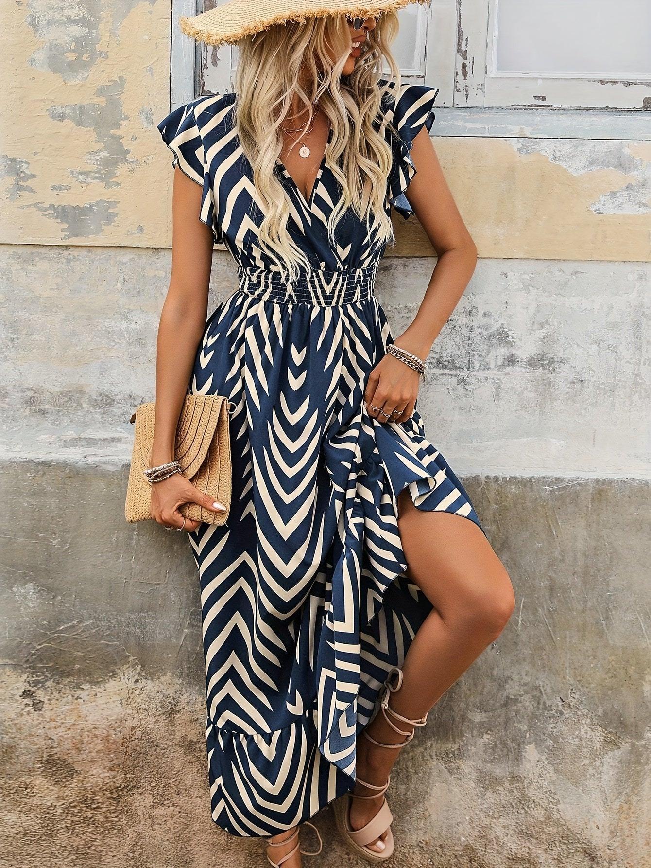 Elegant Jemma Women's Maxi Dress with Flattering V-Neck Design Rebooters Maxi Women's Dresses