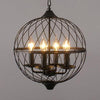 Iron Black Chandelier Lighting Global Mesh Shade 4 Bulbs - Rebooters