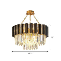 3 Tiers Tapered Bedroom Hanging Pendant Modernism Chandelier - Rebooters
