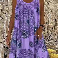 Paola Women's Floral Print Maxi Tank Dress for Effortless Style - Rebooters -Women's Dresses