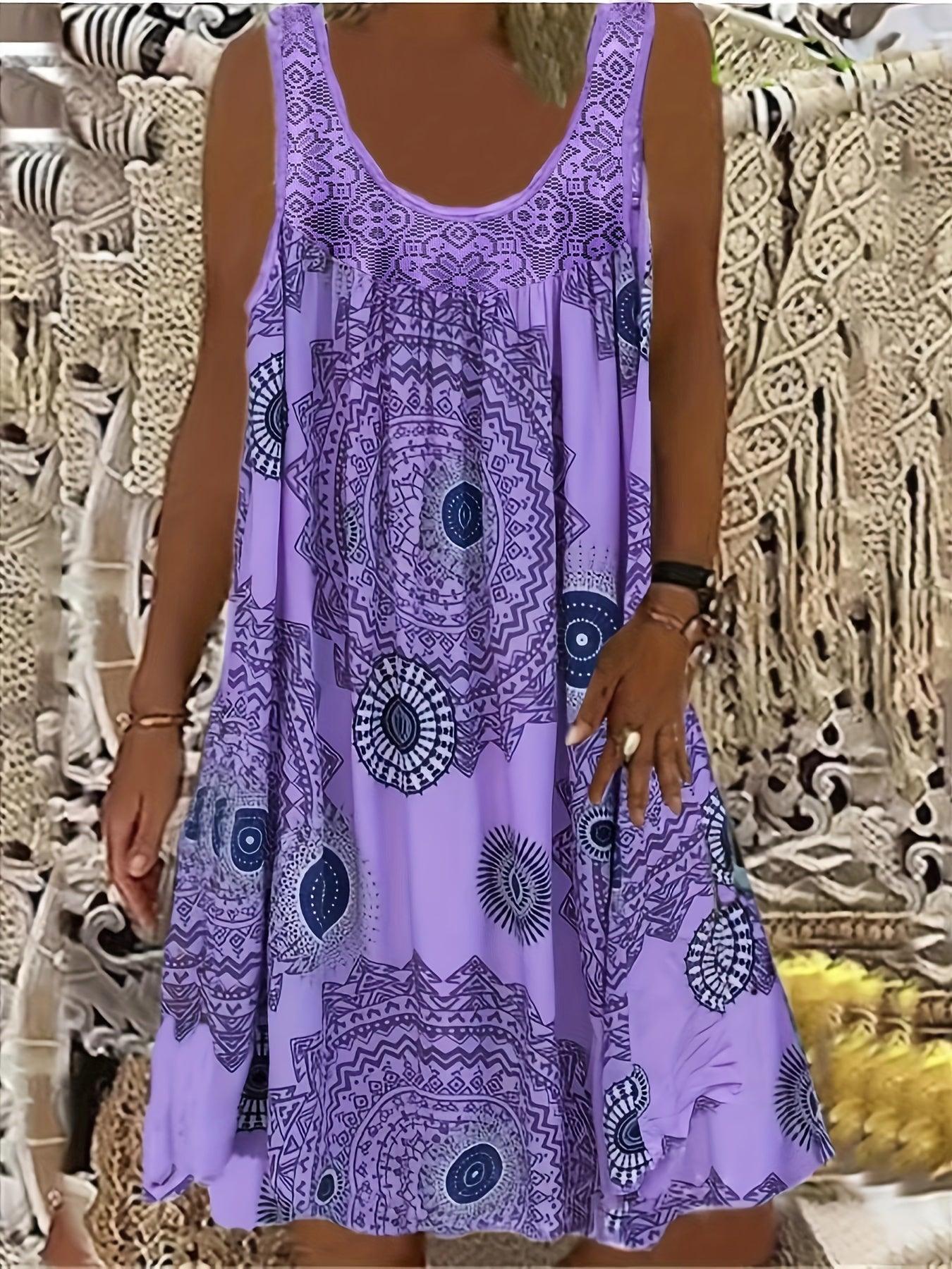 Paola Women's Floral Print Maxi Tank Dress for Effortless Style - Rebooters -Women's Dresses
