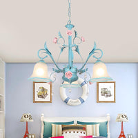 3/5/8-Head Chandelier Light Pastoral Kitchen Pendant Lamp - Rebooters