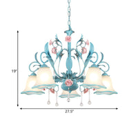 3/5/8-Head Chandelier Light Pastoral Kitchen Pendant Lamp - Rebooters