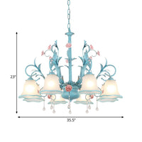 3/5/8-Head Chandelier Light Pastoral Kitchen Pendant Lamp - Rebooters