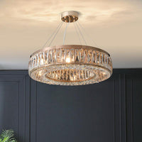 6 Bulbs Hanging Chandelier Contemporary Bedroom Pendant Light - Rebooters