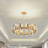 Classic Circle Ceiling Pendant Light 12 Bulbs Crystal Chandelier - Rebooters