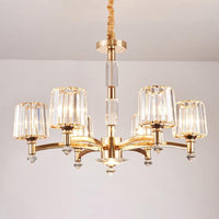 Antique Sputnik Pendant Lighting 6 Bulbs Gold Chandelier - Rebooters