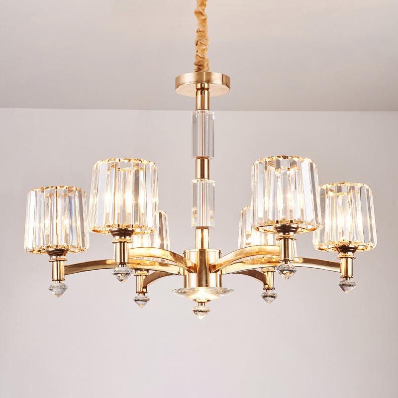 Antique Sputnik Pendant Lighting 6 Bulbs Gold Chandelier - Rebooters