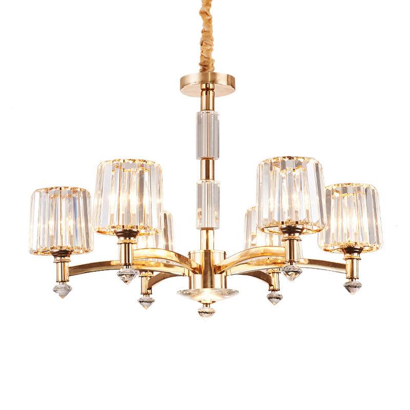 Antique Sputnik Pendant Lighting 6 Bulbs Gold Chandelier - Rebooters