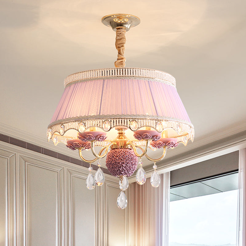 5 Bulbs Candlestick Hanging Light Pastoral Style Chandelier - Rebooters