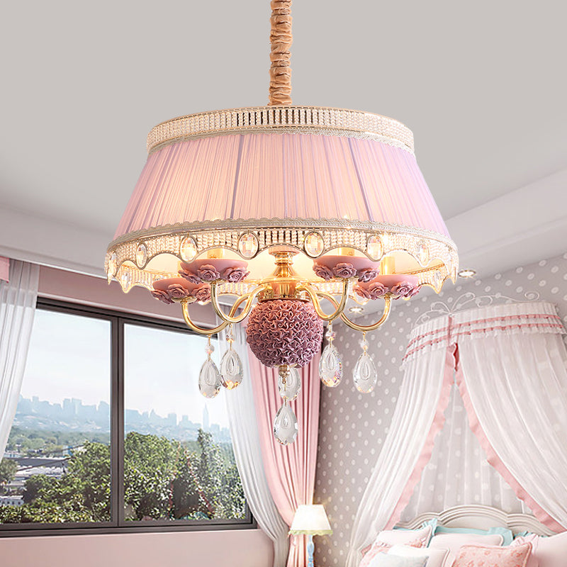 5 Bulbs Candlestick Hanging Light Pastoral Style Chandelier - Rebooters