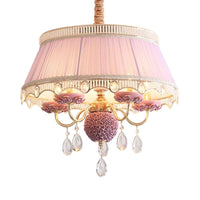 5 Bulbs Candlestick Hanging Light Pastoral Style Chandelier - Rebooters