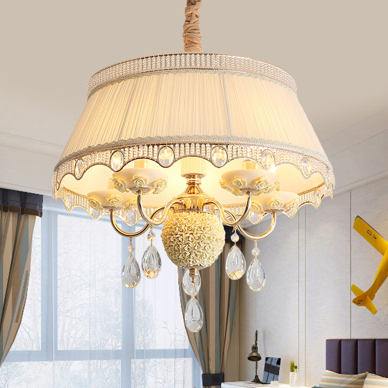 5 Bulbs Candlestick Hanging Light Pastoral Style Chandelier - Rebooters