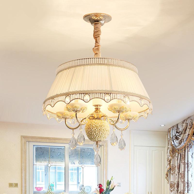 5 Bulbs Candlestick Hanging Light Pastoral Style Chandelier - Rebooters