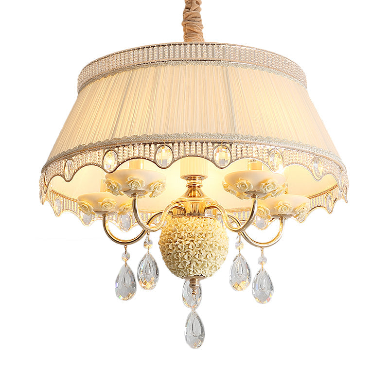 5 Bulbs Candlestick Hanging Light Pastoral Style Chandelier - Rebooters