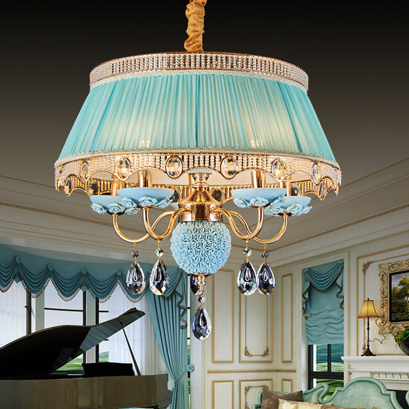 5 Bulbs Candlestick Hanging Light Pastoral Style Chandelier - Rebooters