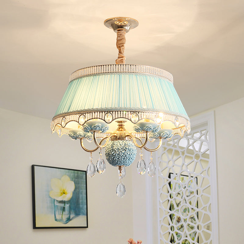 5 Bulbs Candlestick Hanging Light Pastoral Style Chandelier - Rebooters
