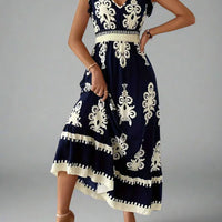 Elegant Women's Maxi Dress with Flowy Bohemian Style Rebooters Maxi Women's Dresses
