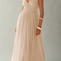 Matilda Sleeveless Maxi Dress with Flattering Ruched Detailing - Rebooters -Women's Dresses