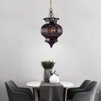 Black 3-Head Chandelier Lighting Arab Metal Vase Ceiling Lamp - Rebooters