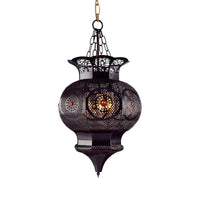 Black 3-Head Chandelier Lighting Arab Metal Vase Ceiling Lamp - Rebooters