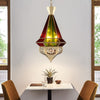 Metal Tapered Hanging Pendant Art Deco 3-Light Chandelier - Rebooters