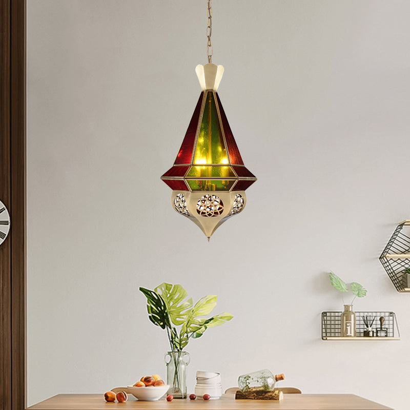 Metal Tapered Hanging Pendant Art Deco 3-Light Chandelier - Rebooters