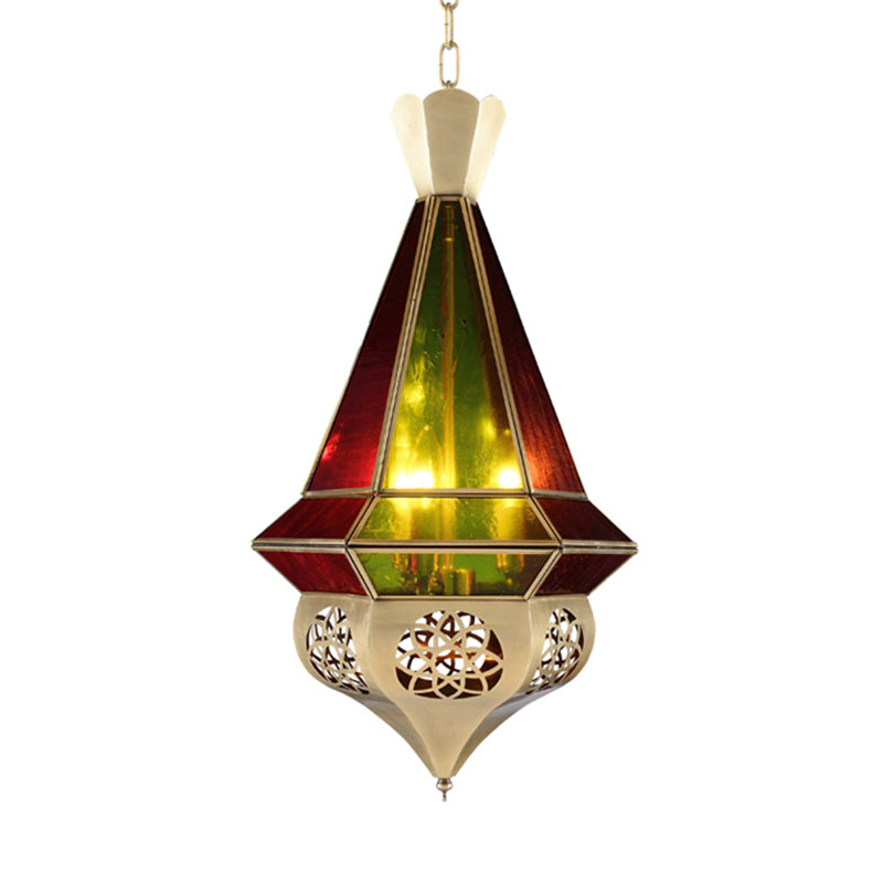 Metal Tapered Hanging Pendant Art Deco 3-Light Chandelier - Rebooters