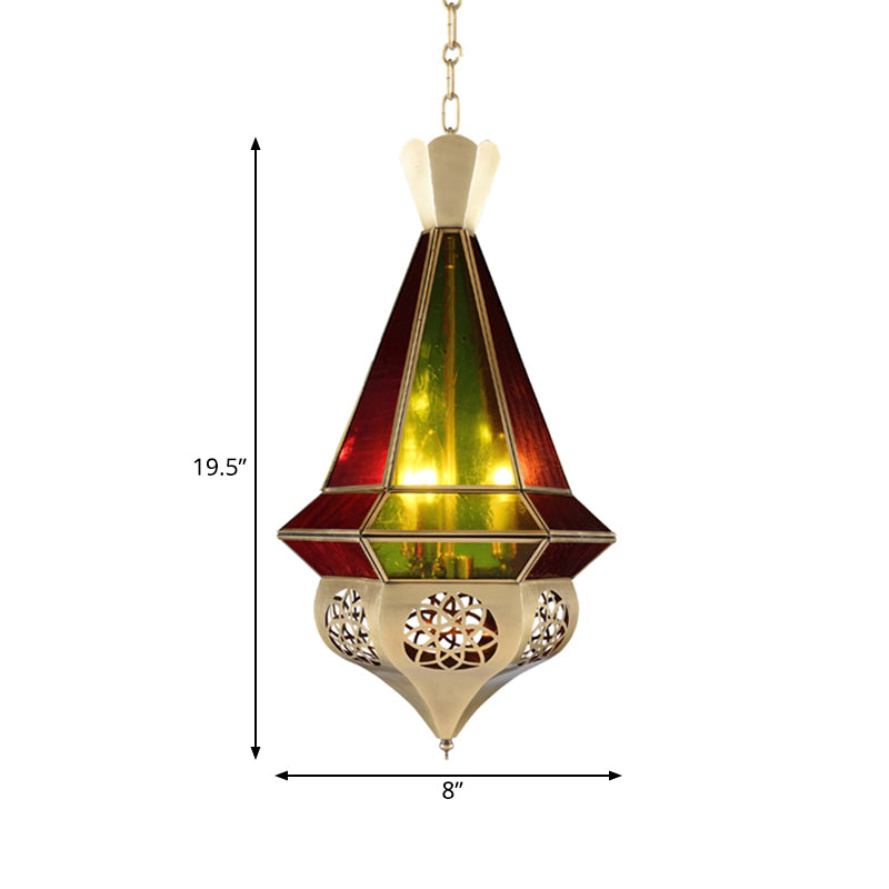 Metal Tapered Hanging Pendant Art Deco 3-Light Chandelier - Rebooters