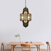 Arabian Lantern Pendant Lighting 3 Heads Metal Chandelier - Rebooters