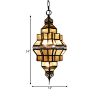 4-Light Hanging Lamp Decorative Restaurant Chandelier Gold - Rebooters