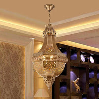 Basket Metal Chandelier Light Arab 4 Heads Brass Pendant - Rebooters