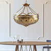 Bowl Bedroom Chandelier Lighting Arab Metal 6 Bulbs Brass Ceiling Light - Rebooters
