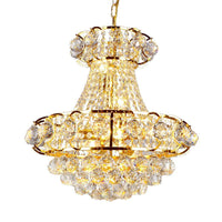 Urn Shaped Crystal Chandelier Baroque 6-Light Pendant Gold - Rebooters