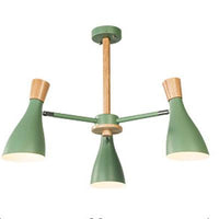 Nordic Horn Shape Pendant Light Fixture 3 Lights Metal Lamp - Rebooters