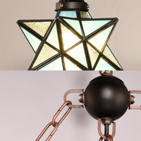 3 Lights Star Hanging Lamp with Anchor and Metal Chain - Rebooters