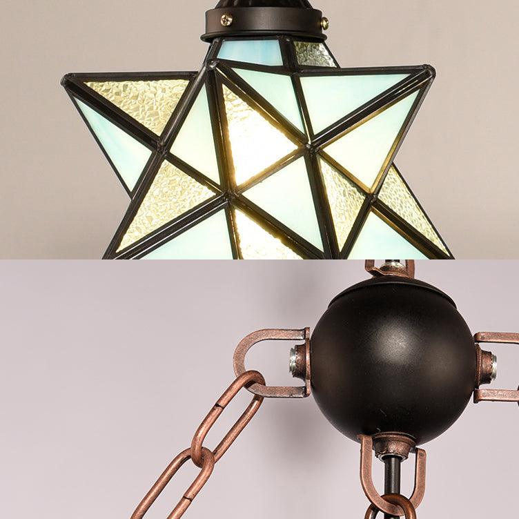 3 Lights Star Hanging Lamp with Anchor and Metal Chain - Rebooters
