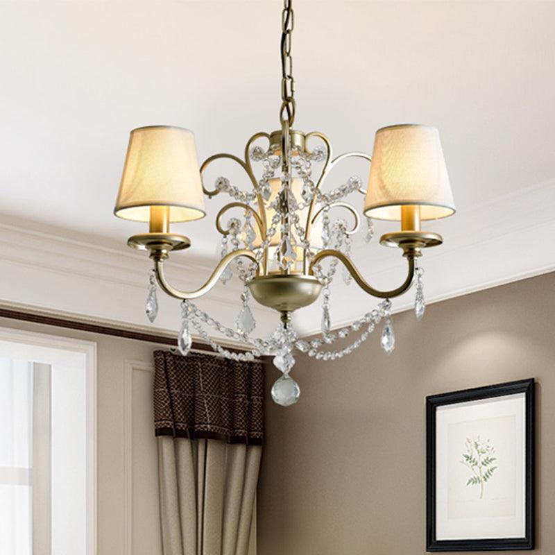 Countryside Swag Suspension Light 3-Light Chandelier Lamp - Rebooters