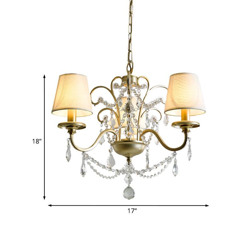Countryside Swag Suspension Light 3-Light Chandelier Lamp - Rebooters