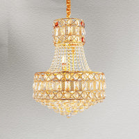 Baroque Empire Chandelier 5 Lights Crystal Suspension Lighting - Rebooters
