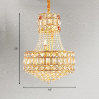 Baroque Empire Chandelier 5 Lights Crystal Suspension Lighting - Rebooters