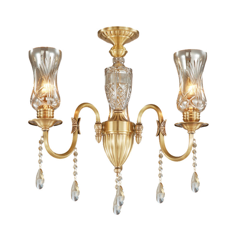 Vase Living Room Suspended Lighting Fixture Prismatic Chandelier - Rebooters