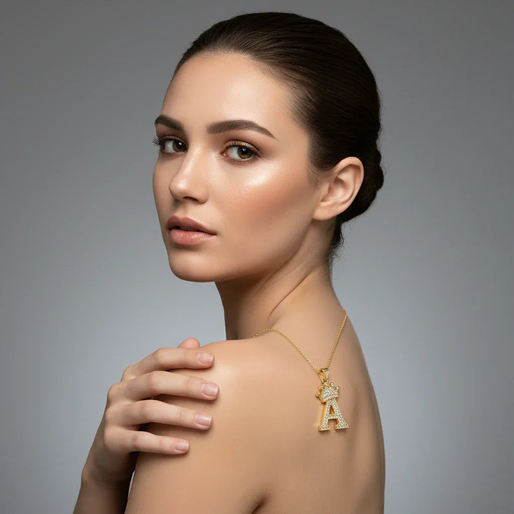 Letter Necklace A–Z, Gold Initial Necklace | Rebooters